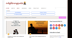 Desktop Screenshot of enlighteningquotes.com